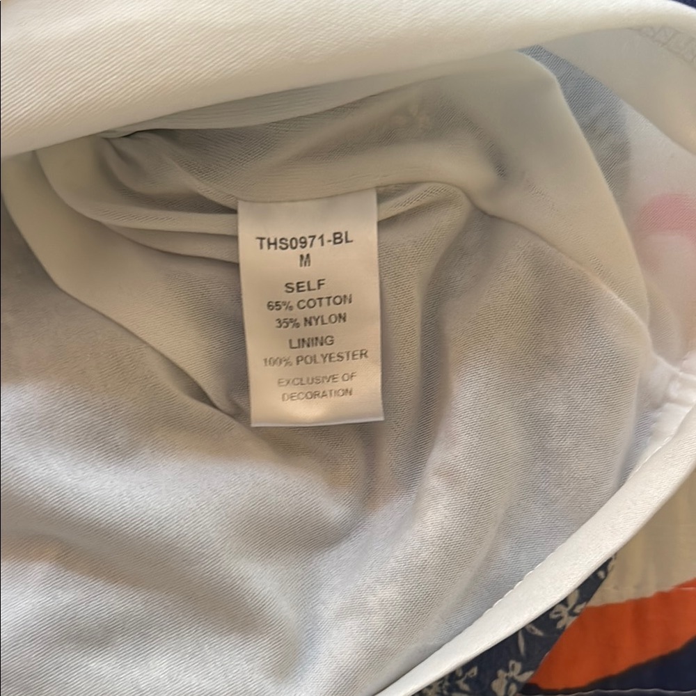 THML Blue and White Sleeveless Sundress with Flutter Sleeves - Picture 10 of 10